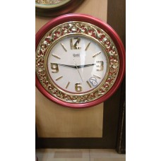 OkaeYa round type wall clock pink color